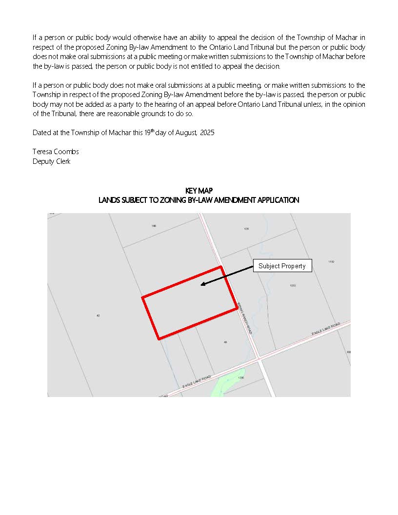 Zoning By-Law Amendment Riding Ranch Road 2025 pg 2